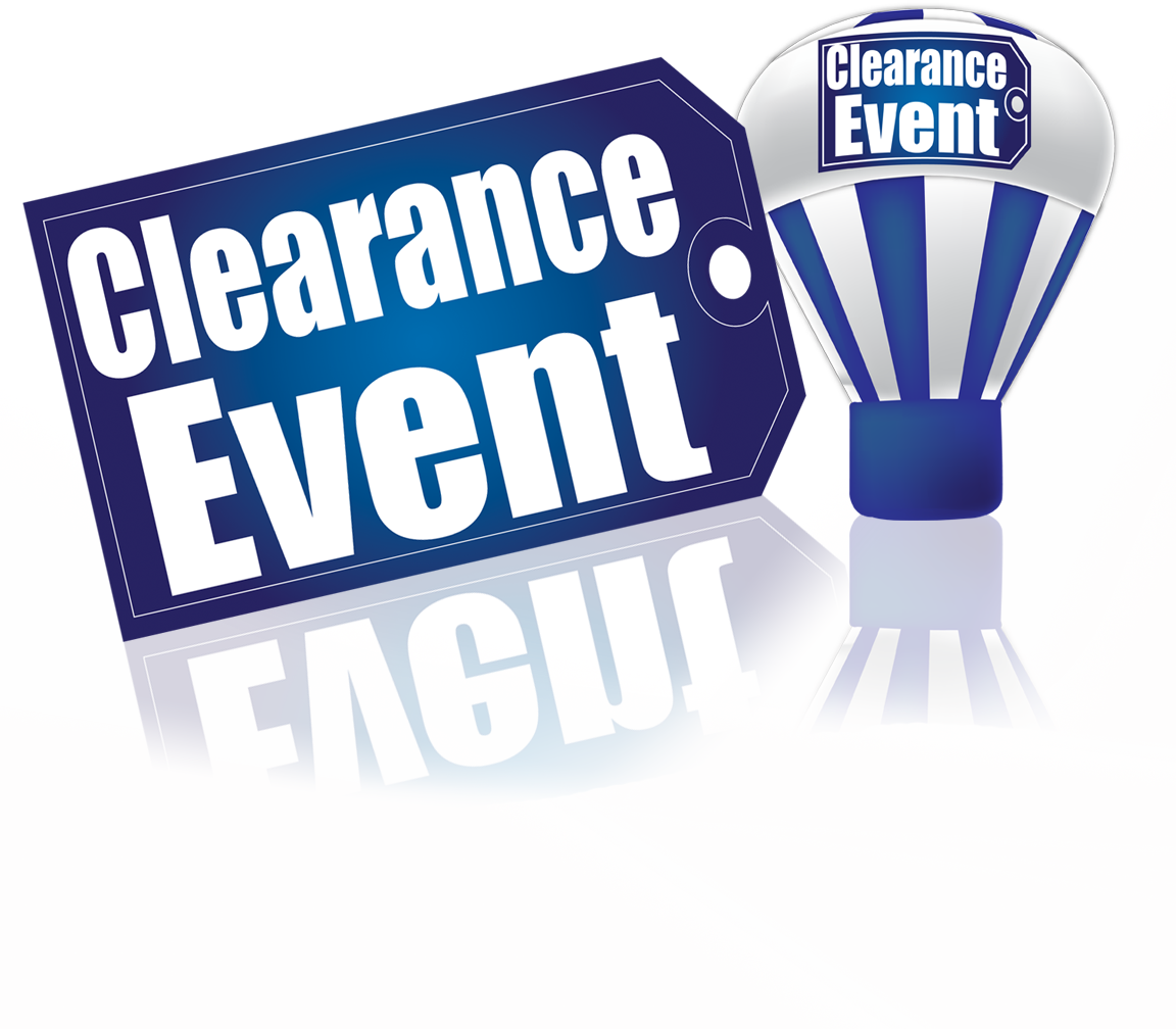 Clearance event promotional balloon.