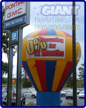 Available with our nationwide balloon rental program.