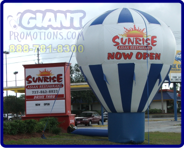 Available with our nationwide balloon rental program.