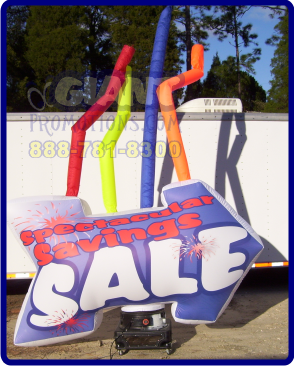 Rent this air dancer with our nationwide rental program. Savings arrow dancer.