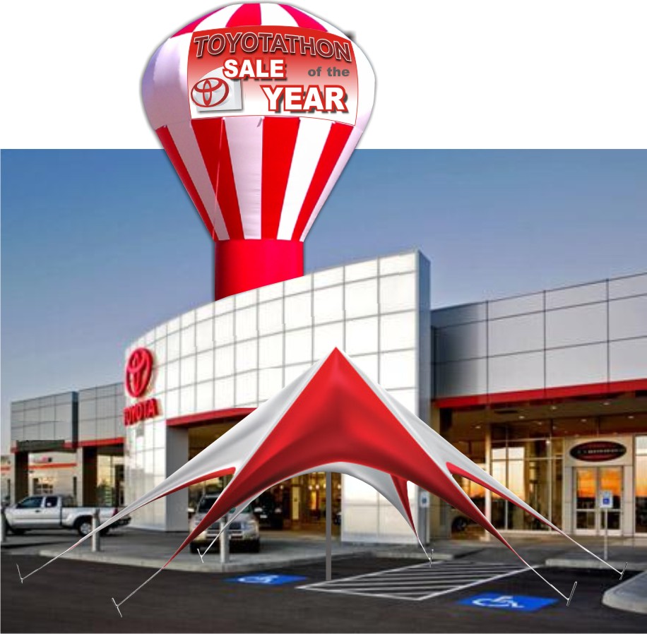 Toyota Advertising Tents and Inflatable Balloons