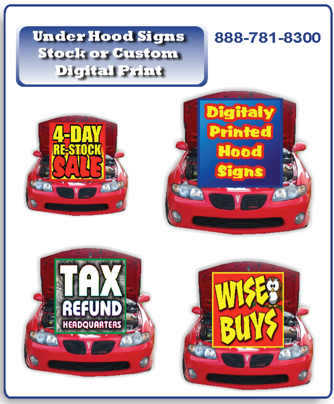 Under hood signs