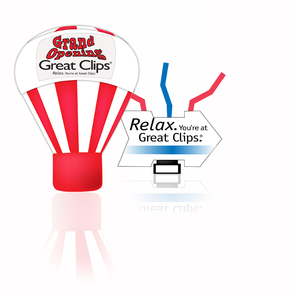 Great clips Promotional balloons.