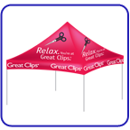 great clips tent.