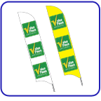 Value pawn 2 sided feather flags.