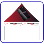 Verizon tent.