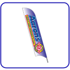 Aaron's 2 sided feather flags.