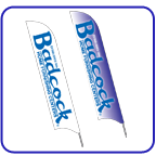 Badcock 2 sided flags.