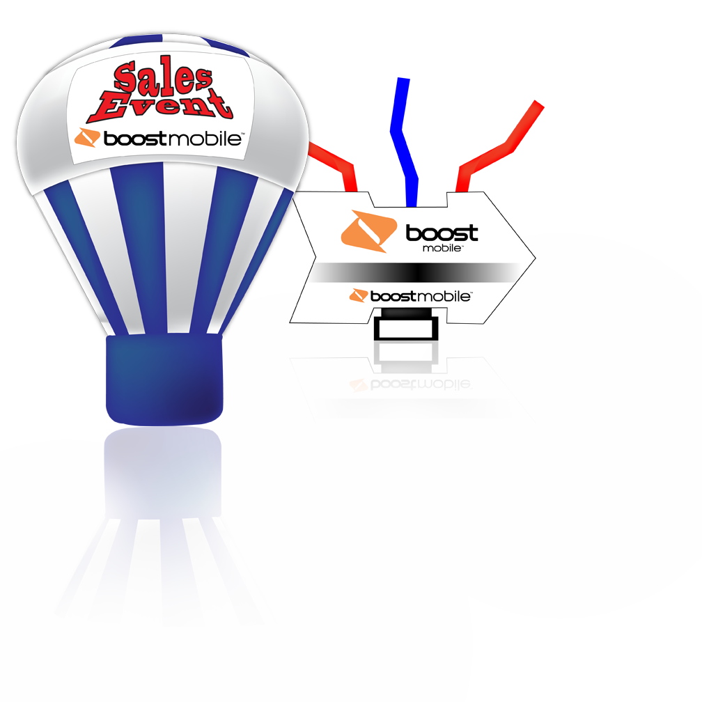 Boost promotional balloon.