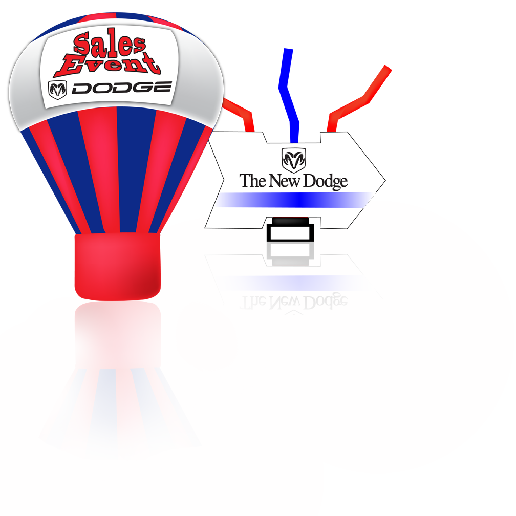 Dodge promotional balloons