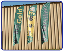 We buy gold flags
