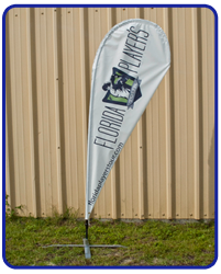 Florida player tear drop flag